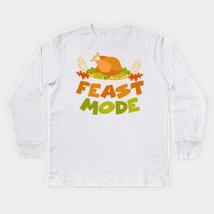 thanksgiving feast Kids Long Sleeve T-Shirt